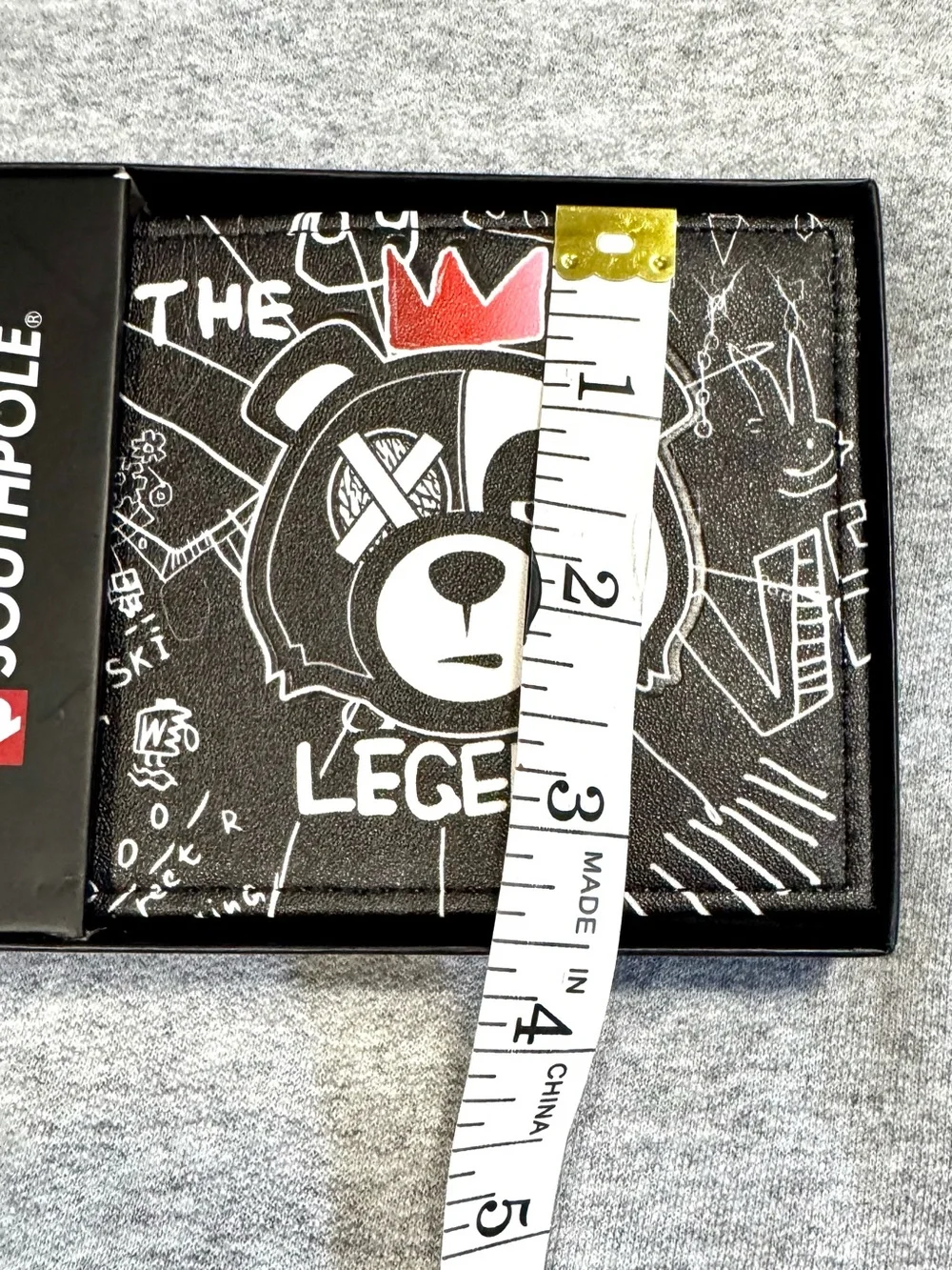 South Pole Black 'Legend' Graphic Wallet